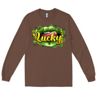 Chestnut St. Patrick's Day lips lucky Long Sleeve Tee - HowdyJamesFarm