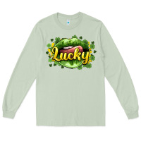 Matcha St. Patrick's Day lips lucky Long Sleeve Tee - HowdyJamesFarm