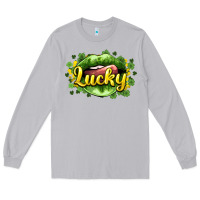 Moon Dust St. Patrick's Day lips lucky Long Sleeve Tee - HowdyJamesFarm