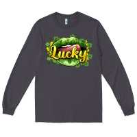 Smoke St. Patrick's Day lips lucky Long Sleeve Tee - HowdyJamesFarm