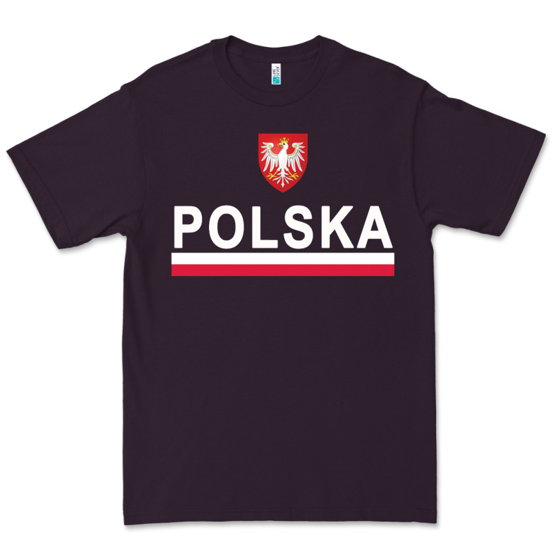Sporty Polska Flag And Emblem Polish Coat Of Arms Pullover Hoodie Premium Tee by ArtChic | Teevron