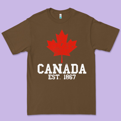 Vintage Canada Est.1867 Maple Leaf Canadian Flag R Premium Tee Designed By Artchic