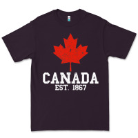 Plum vintage canada est.1867 maple leaf canadian flag r Premium Tee - ArtChic