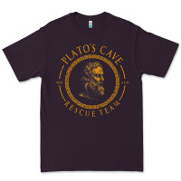 Plum platos cave rescue team ancient greek philosophy p Premium Tee - ArtChic