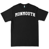 Black Monmouth Arch Retro University Style Premium Tee - ArtChic