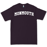 Plum Monmouth Arch Retro University Style Premium Tee - ArtChic