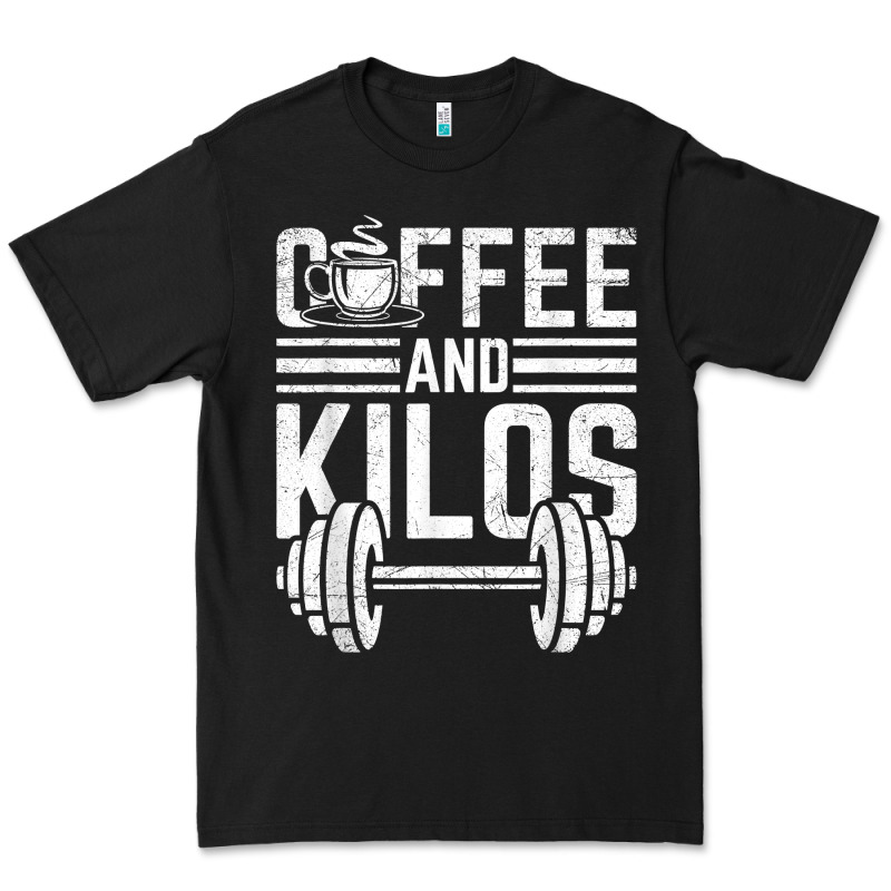 Coffee And Kilos Weightlifting Gift Premium Tee by ArtChic | Teevron