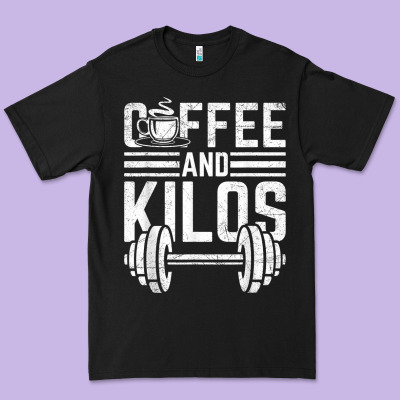 Coffee And Kilos Weightlifting Gift Premium Tee Designed By Artchic