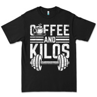 Black Coffee And Kilos Weightlifting Gift Premium Tee - ArtChic