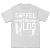 Dove Grey Coffee And Kilos Weightlifting Gift Premium Tee - ArtChic