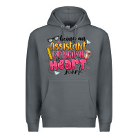 Rock Being an Assistant Principal is Heart Work Premium Hoodie - CowhideDigitalArt