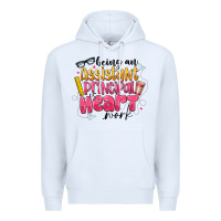 White Being an Assistant Principal is Heart Work Premium Hoodie - CowhideDigitalArt
