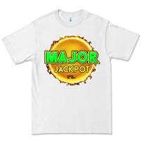 White MAJOR JACKPOT Design - Pokie Designs Premium Tee - ArtChic