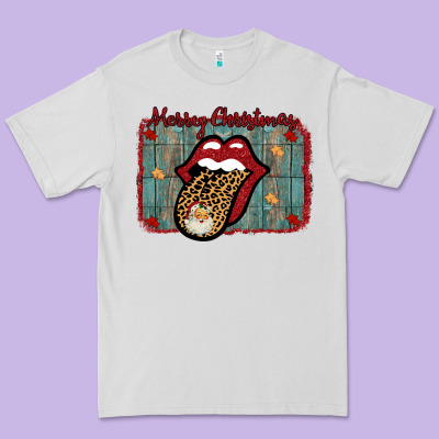 Merry Christmas Lips Santa Premium Tee Designed By Bettercallsaul