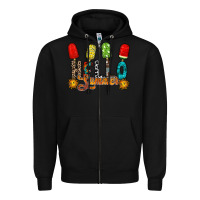 Black hello summer Zipper Hoodie - RacoonDesign