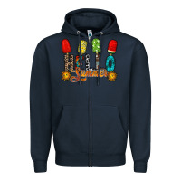 Navy hello summer Zipper Hoodie - RacoonDesign