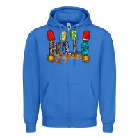True Royal hello summer Zipper Hoodie - RacoonDesign