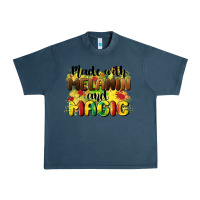 Midnight Navy made with melanin and magic Urban Heavy Tee - CowGirlArtShop