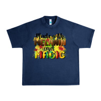 Navy made with melanin and magic Urban Heavy Tee - CowGirlArtShop