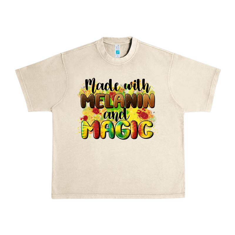 Made With Melanin And Magic Urban Heavy Tee by CowGirlArtShop | Teevron