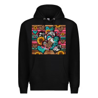 Black nurse hearts Premium Hoodie - Jasminsmagicworld