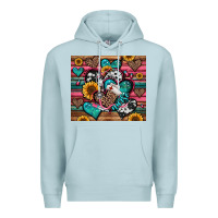 Blue Mist nurse hearts Premium Hoodie - Jasminsmagicworld