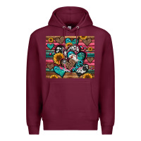 Burgundy nurse hearts Premium Hoodie - Jasminsmagicworld