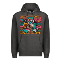 Charcoal Heather nurse hearts Premium Hoodie - Jasminsmagicworld