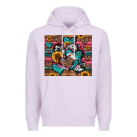Lilac nurse hearts Premium Hoodie - Jasminsmagicworld