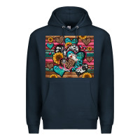 Navy nurse hearts Premium Hoodie - Jasminsmagicworld