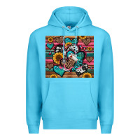 Ocean Blue nurse hearts Premium Hoodie - Jasminsmagicworld