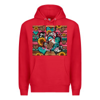 Red nurse hearts Premium Hoodie - Jasminsmagicworld