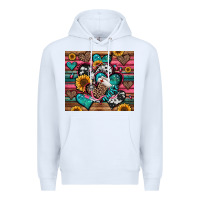 White nurse hearts Premium Hoodie - Jasminsmagicworld