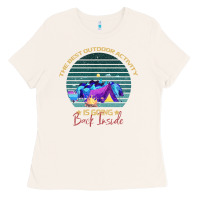 Bone camping The Best Outdoor Activity Is Going Back Inside Ladies Tee - Bettercallsaul