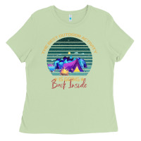 Camping The Best Outdoor Activity Is Going Back Inside Ladies Tee | Teevron