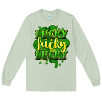 Matcha lucky lucky lucky clover St. Patrick's Long Sleeve Tee - HowdyJamesFarm