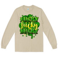 Mushroom lucky lucky lucky clover St. Patrick's Long Sleeve Tee - HowdyJamesFarm