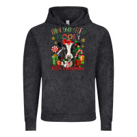 Vintage Black have yourself a little christmas cow Vintage Hoodie - CowGirlArtShop