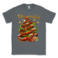 Charcoal Heather Christmas Feliz Navidad Classic Tee - NancyCooperArtShop