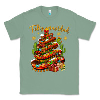 Sage Christmas Feliz Navidad Classic Tee - NancyCooperArtShop