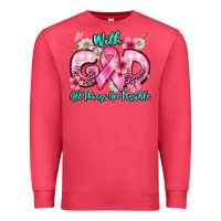 Cardinal with god all things are possible Premium Sweatshirt - BarkalooDesign