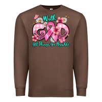 Chestnut with god all things are possible Premium Sweatshirt - BarkalooDesign