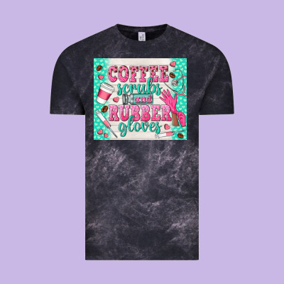 Coffee Scrubs And Rubber Gloves Vintage Tee Designed By Tumblerdesignbyshophia