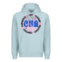 Blue Mist CNA Life Premium Hoodie - CowhideDigitalArt