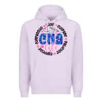 Lilac CNA Life Premium Hoodie - CowhideDigitalArt