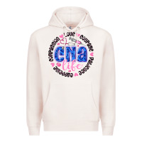 Pale Pink CNA Life Premium Hoodie - CowhideDigitalArt
