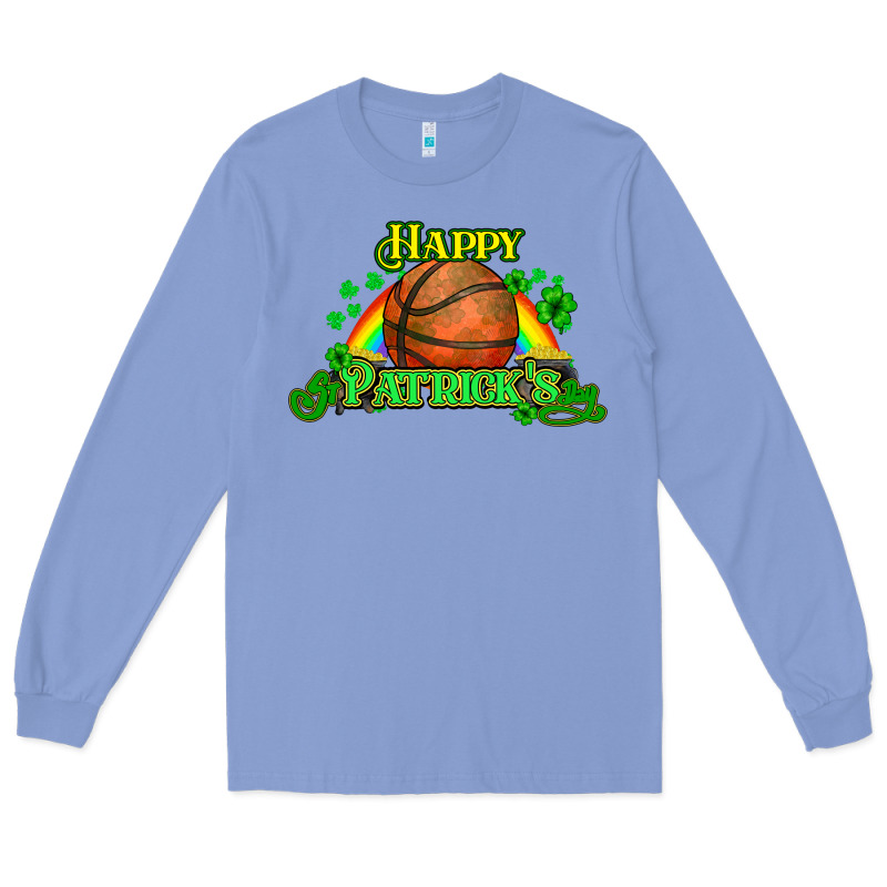 St. Patrick's Day Basketball Long Sleeve Tee by HowdyJamesFarm | Teevron