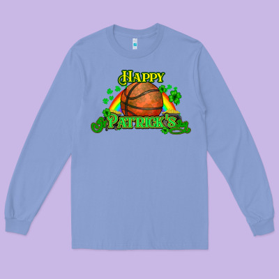 St. Patrick's Day Basketball Long Sleeve Tee Designed By Howdyjamesfarm