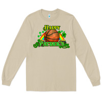 Mushroom St. Patrick's Day Basketball Long Sleeve Tee - HowdyJamesFarm