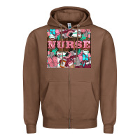 Chestnut Nurse Zipper Hoodie - LillyAllenDesigns